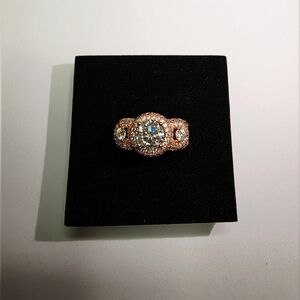 Elegant Rose Gold Women's Ring 1.2CT Size 7 Moissanite